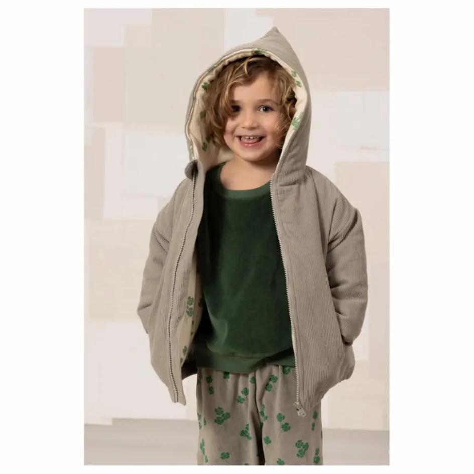 Enfant Studio Bohème Manteaux, Blousons|Manteaux, Blousons*Manteau Frio Trèfles Velours Côtelé Fibres Recyclées |