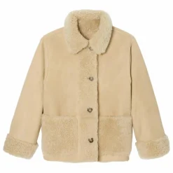 Nitah Manteau Julia Peau Lainée ||Femme Manteaux, Parkas