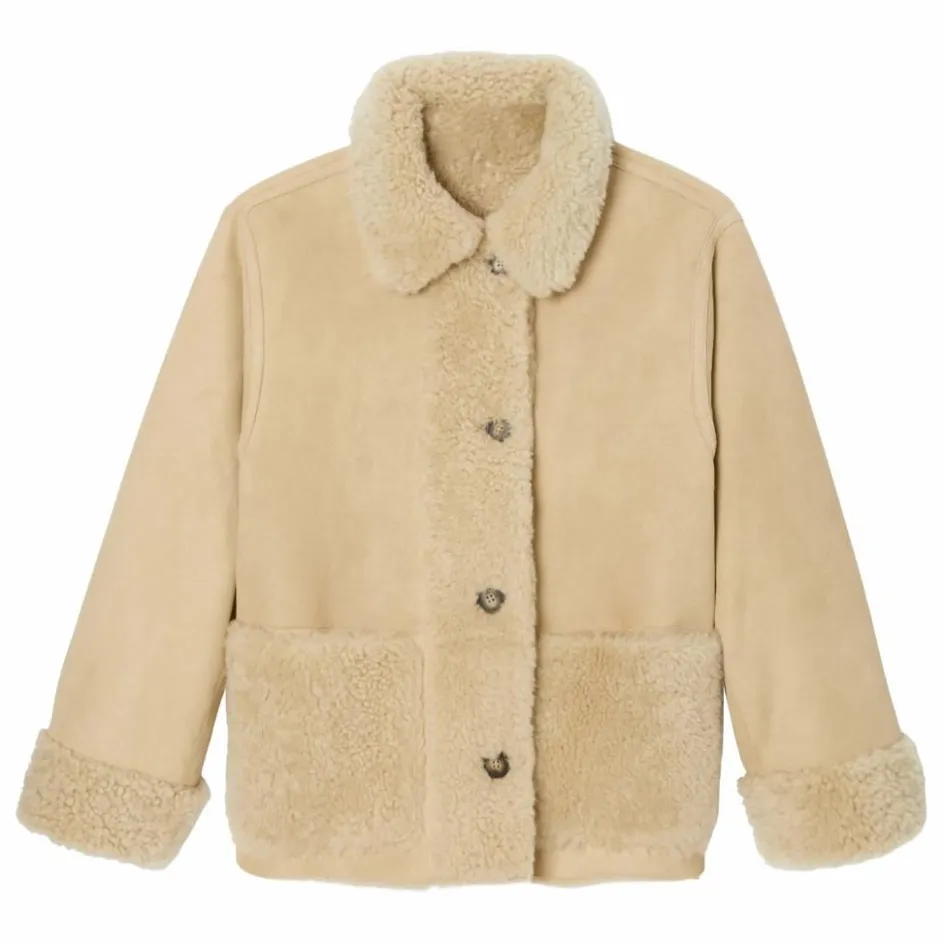 Nitah Manteau Julia Peau Lainée ||Femme Manteaux, Parkas