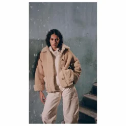 Nitah Manteau Julia Peau Lainée ||Femme Manteaux, Parkas
