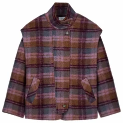 Louise Misha Manteau Kristina Carreaux Laine - Collection Femme ||Femme Manteaux, Parkas
