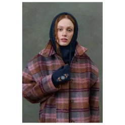 Louise Misha Manteau Kristina Carreaux Laine - Collection Femme ||Femme Manteaux, Parkas
