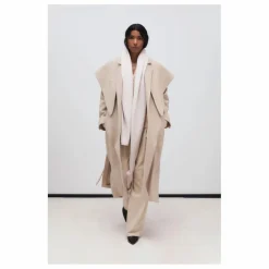 the new society Manteau Kristine Laine Recyclée ||Femme Manteaux, Parkas