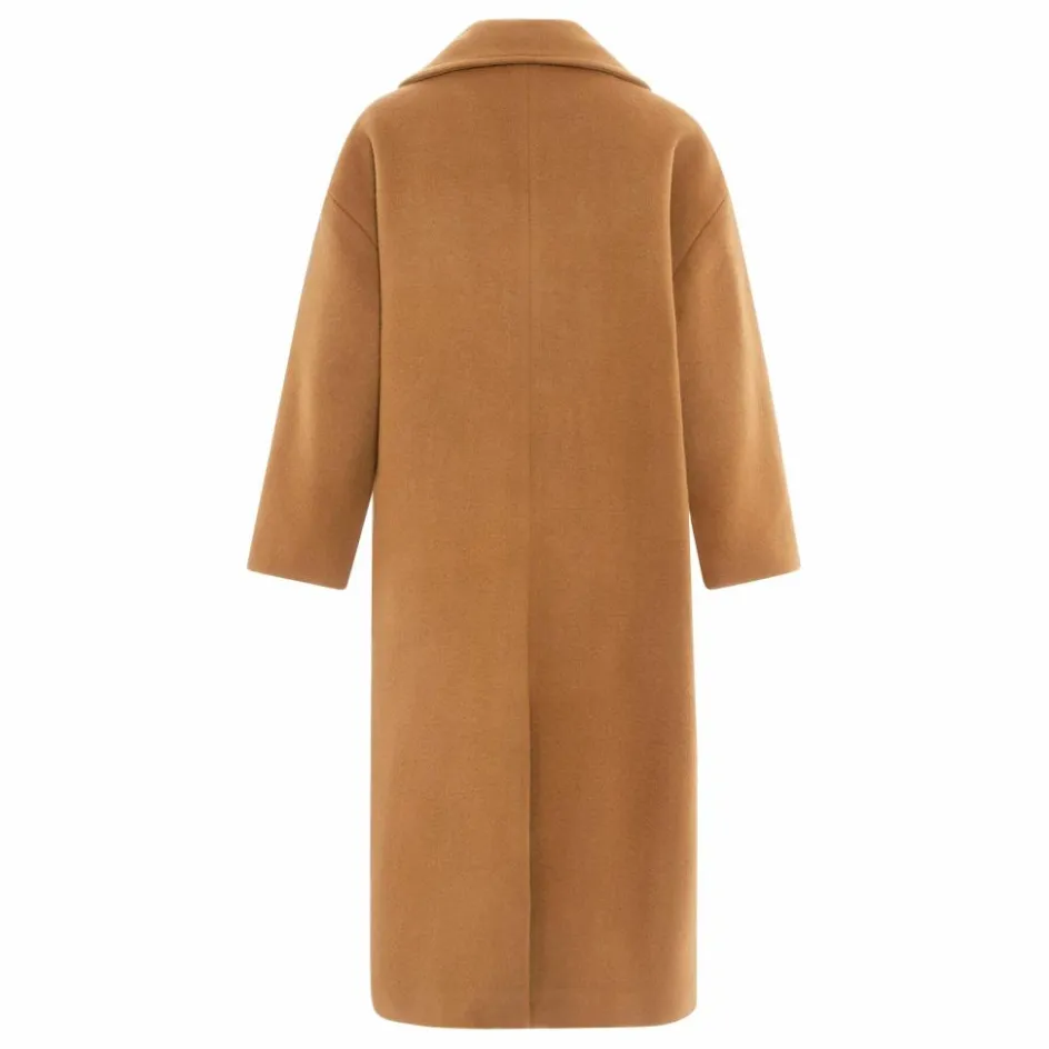 Alma Deia Manteau Long en Laine Recyclée ||Femme Manteaux, Parkas