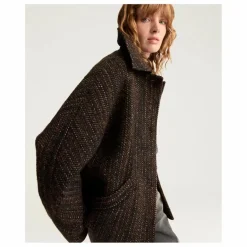 Femme Momoni Manteaux, Parkas*Manteau Lord Herringbone Laine Vierge |
