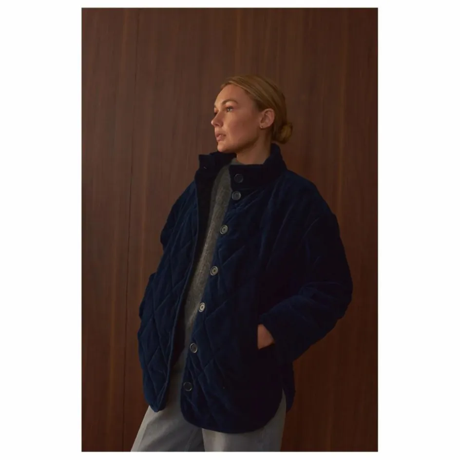 Clearance Manteau Matelassé Louisa Velours - Collection Femme | Femme Manteaux, Parkas