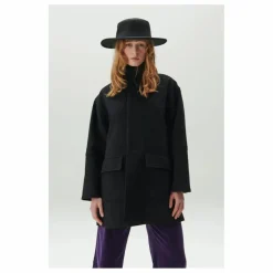 New BELLEPIECE Manteau Moss Laine | Noir