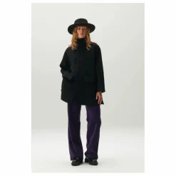 New BELLEPIECE Manteau Moss Laine | Noir