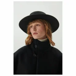 New BELLEPIECE Manteau Moss Laine | Noir