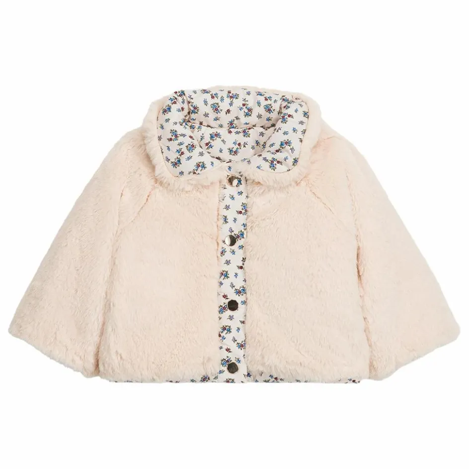 Discount Louise Misha Manteau Réversible Façon Fourrure Jasmina Coton Bio | Crème