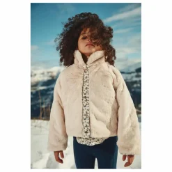 Discount Louise Misha Manteau Réversible Façon Fourrure Jasmina Coton Bio | Crème