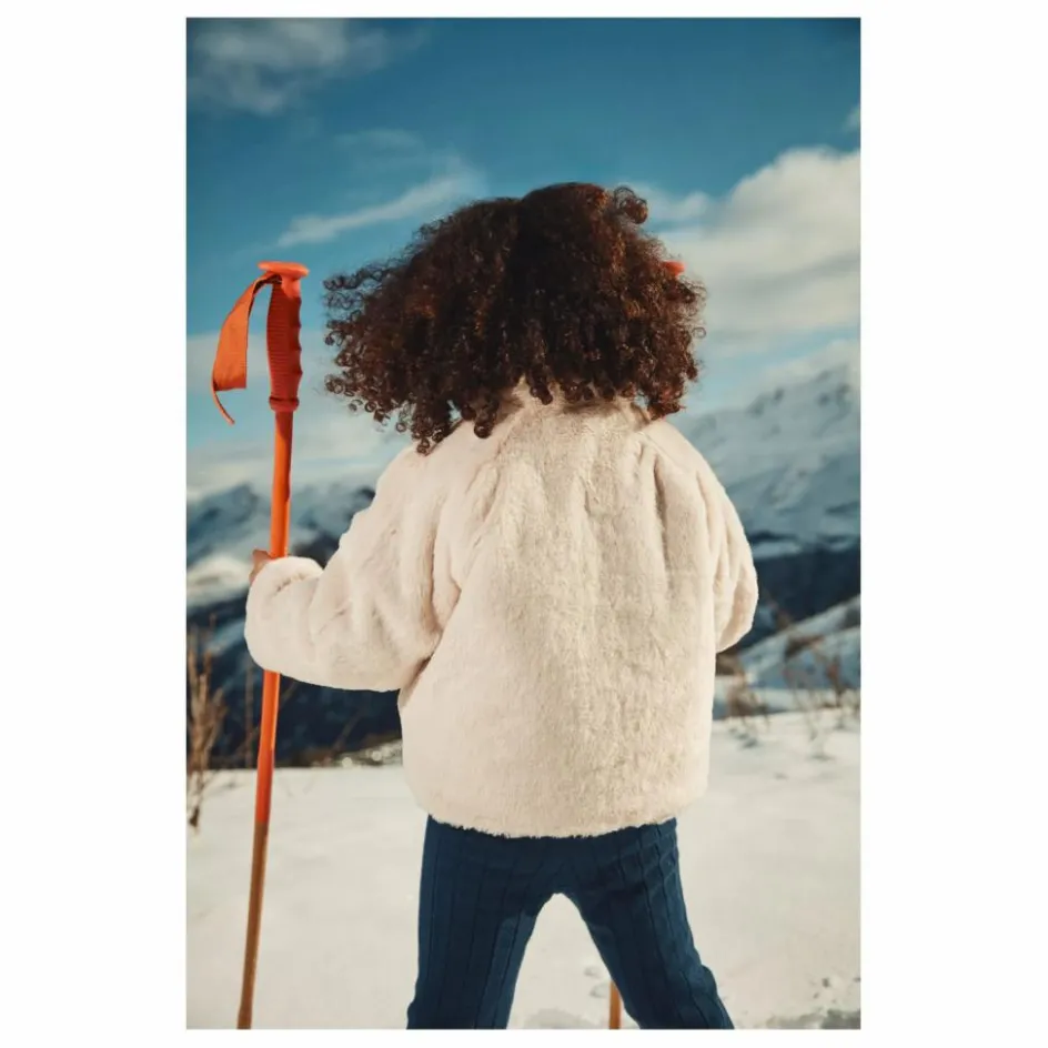 Discount Louise Misha Manteau Réversible Façon Fourrure Jasmina Coton Bio | Crème