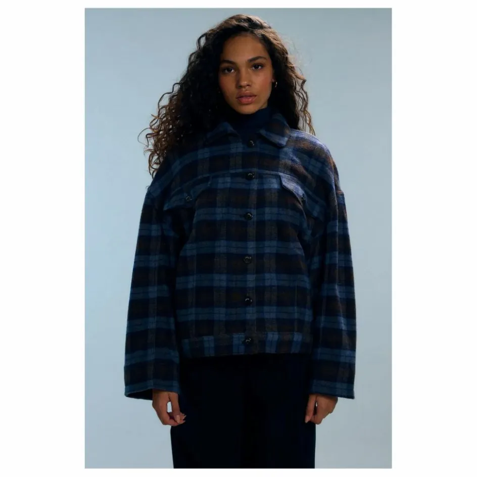 Nitah Manteau Tamar Carreaux ||Femme Manteaux, Parkas