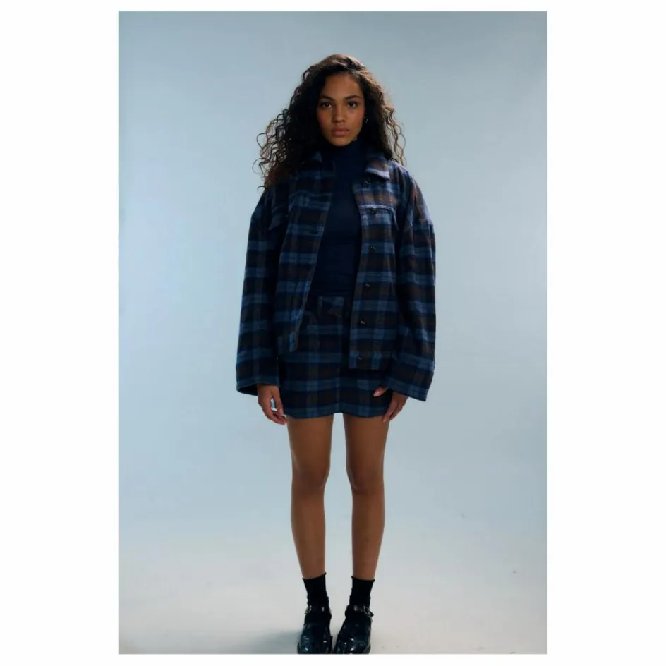 Nitah Manteau Tamar Carreaux ||Femme Manteaux, Parkas