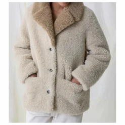 Leon & Harper Manteau Vino Façon Fourrure ||Femme Manteaux, Parkas