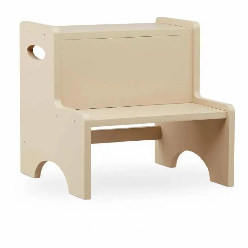 Hot Nofred Marche-pied en bois | Beige