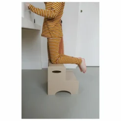 Hot Nofred Marche-pied en bois | Beige