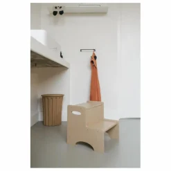 Hot Nofred Marche-pied en bois | Beige