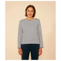 Discount Petit Bateau Marinière Majorel - Collection Femme | Bleu marine