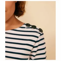 Discount Petit Bateau Marinière Majorel - Collection Femme | Bleu marine