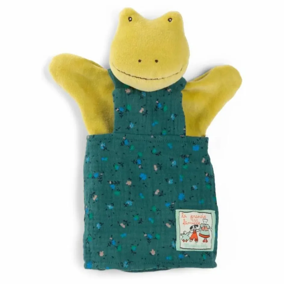 Outlet Moulin Roty Marionnette Perlette la Grenouille | Vert