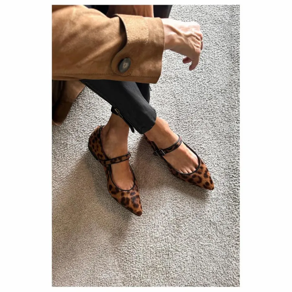 Mary Jane Léopard | Femme Derbies, Mocassins, Ballerines