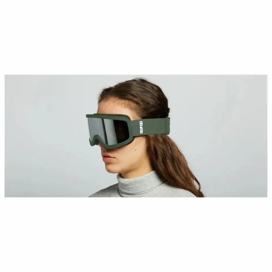 Hot IZIPIZI Masque de Ski Sun Snow - Collection Adulte | Vert kaki