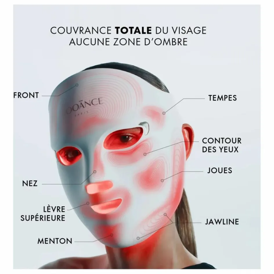 Online Nooance Masque LED visage Elite X600 Blanc
