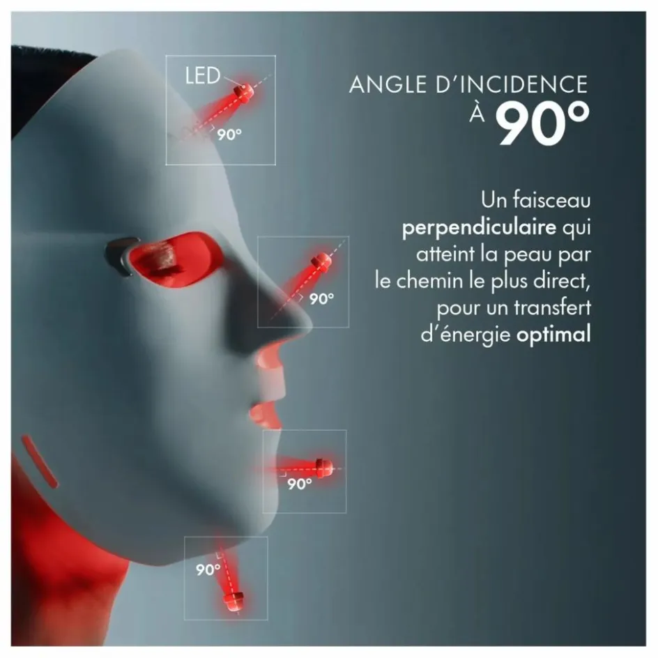 Online Nooance Masque LED visage Elite X600 Blanc