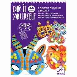Masques à décorer Animaux de la jungle - Set de 8 Loisirs Créatifs