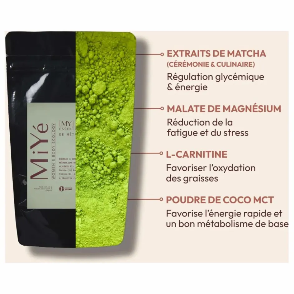 Matcha latte essentiel activateur de métabolisme - 146g Homme Compléments Alimentaires|Soins, Wellness
