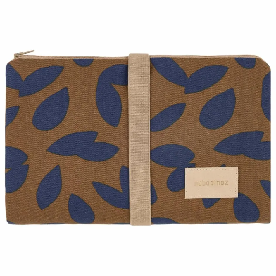 Clearance Matelas à langer de voyage Hyde Park Blue Leaves | Matelas À Langer De Voyage|Puériculture
