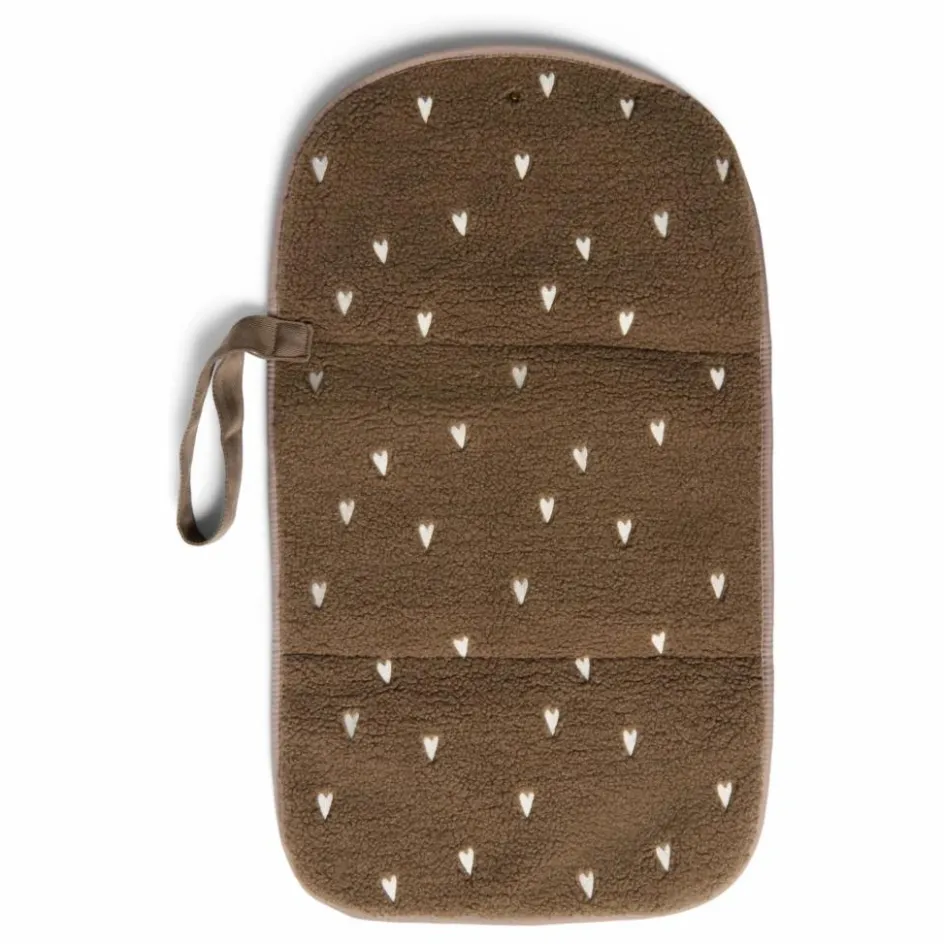 Outlet Studio Noos Matelas à langer de voyage Hearts | Marron