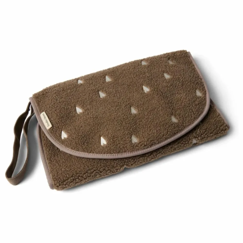 Outlet Studio Noos Matelas à langer de voyage Hearts | Marron