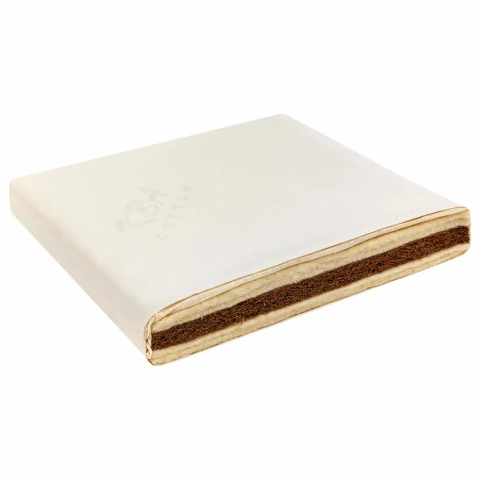 Discount Bermbach Handcrafted Matelas carré pour berceau Martha en coton bio | Blanc