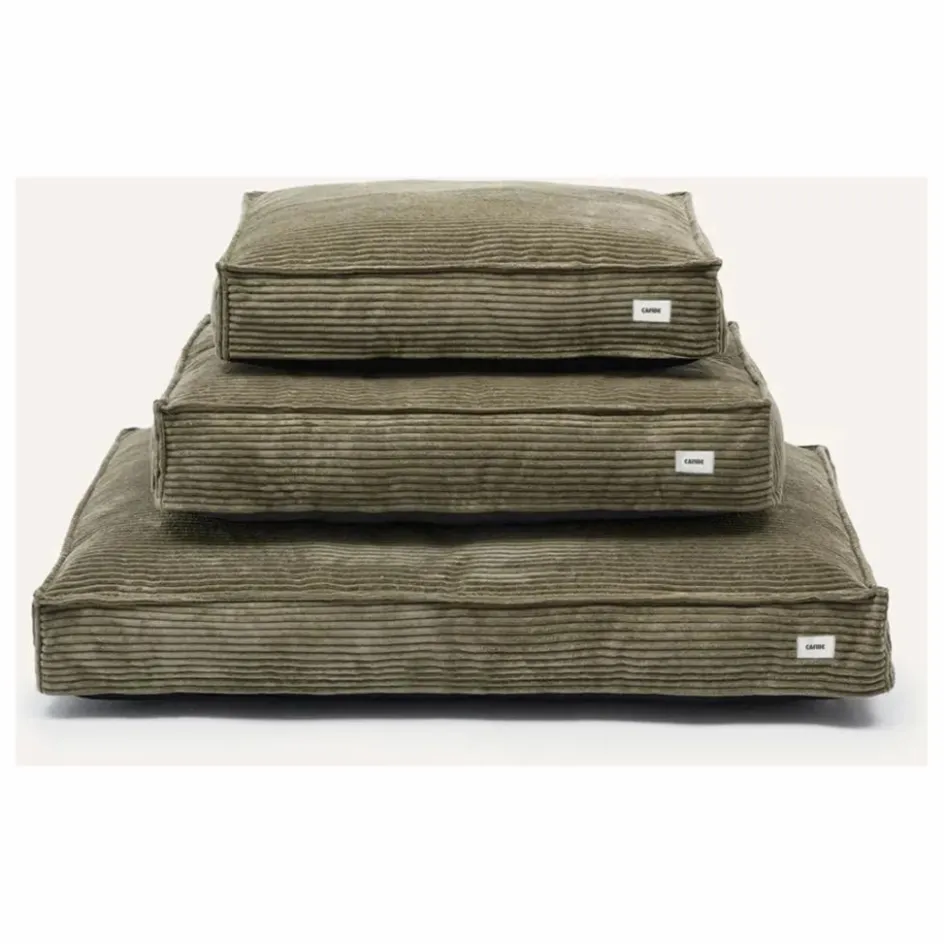Cafide Matelas pour Chien en velours côtelé Cuadra | Vert