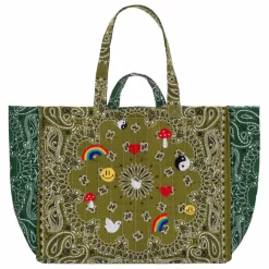 Femme Call it by your name Cabas*Maxi Cabas Brodé Multi Emojis |