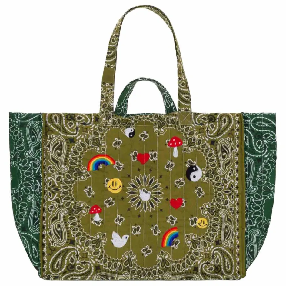 Femme Call it by your name Cabas*Maxi Cabas Brodé Multi Emojis |