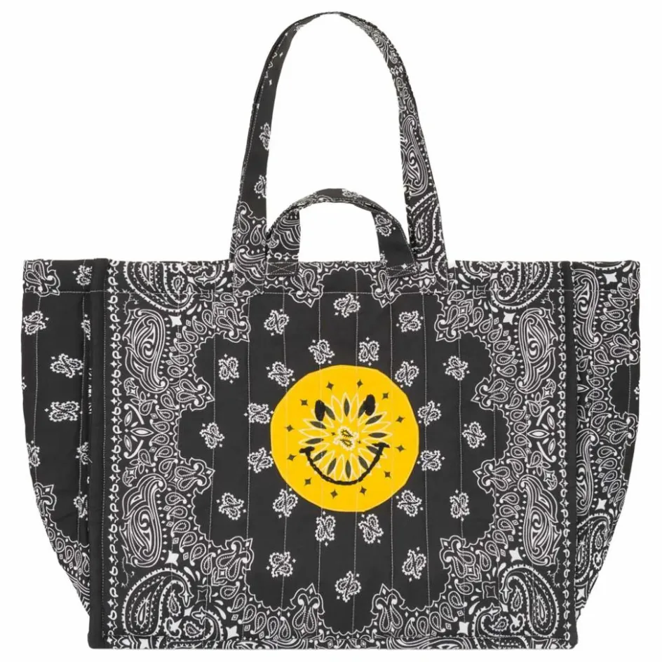 Femme Call it by your name Cabas*Maxi Cabas Matelassé Happy Face |