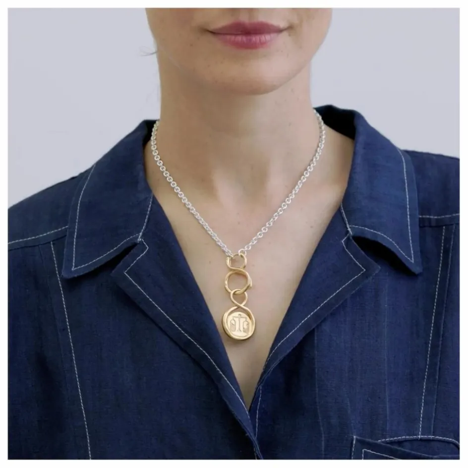 LAH Médaille Astre Balance ||Femme Colliers