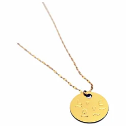 New Adorabili Médaille Big Love | Doré