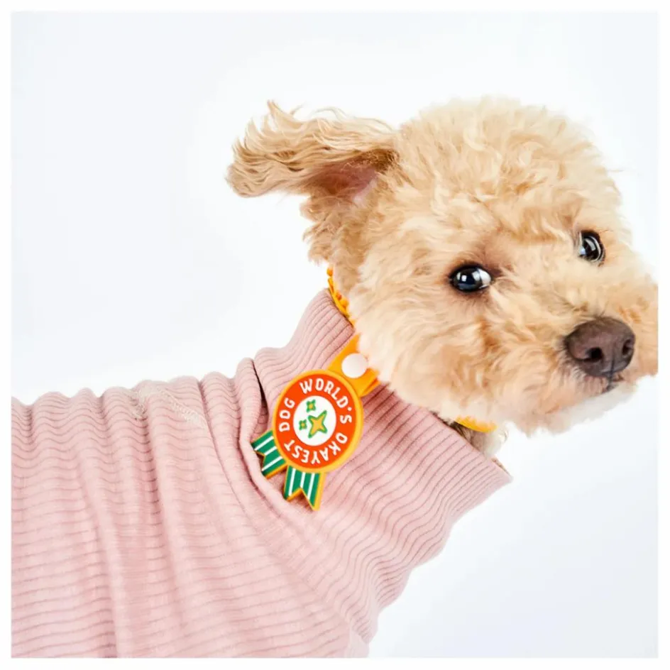 The Furry Folks Accessoires Animaux*Médaille World's Okayest Dog |