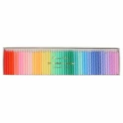 Discount Meri Meri Mini bougies torsadées Arc-en-ciel - Set de 50 Multicolore