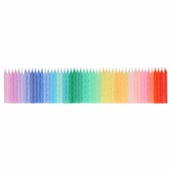 Discount Meri Meri Mini bougies torsadées Arc-en-ciel - Set de 50 Multicolore