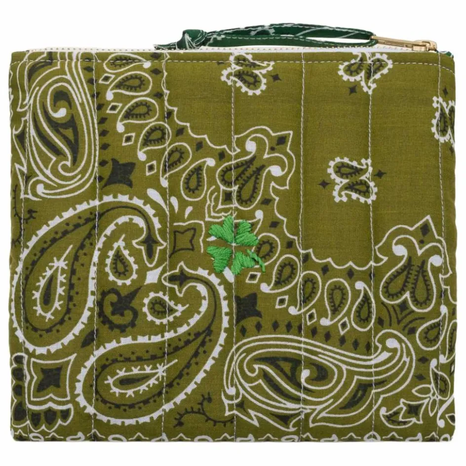 Online Call it by your name Mini Pochette Zippée Matelassée Trefle | Bronze