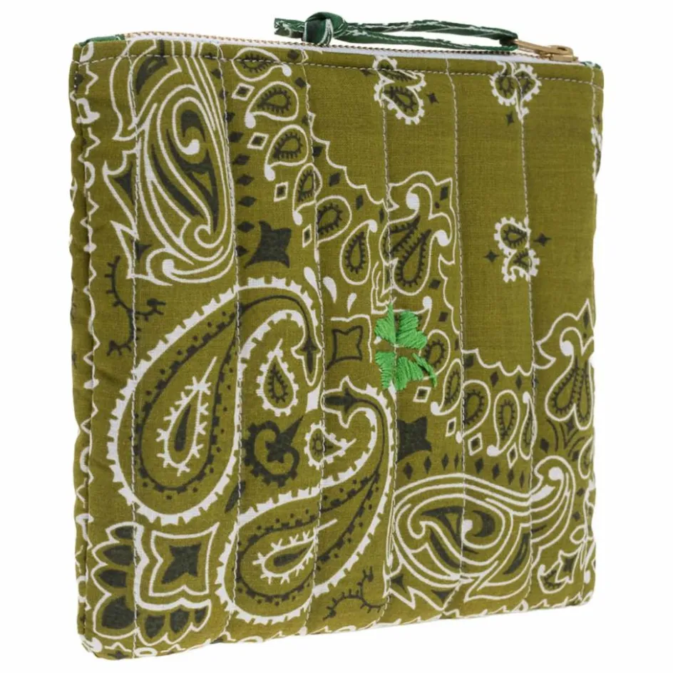 Online Call it by your name Mini Pochette Zippée Matelassée Trefle | Bronze