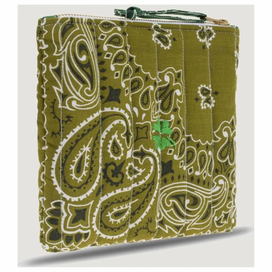 Online Call it by your name Mini Pochette Zippée Matelassée Trefle | Bronze