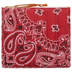 Best Call it by your name Mini Pochette Zippée Matelassée Coeur | Rouge