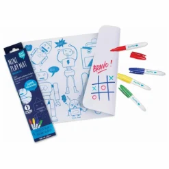 Online Superpetit Mini set de table à colorier Robot avec 4 feutres Multicolore