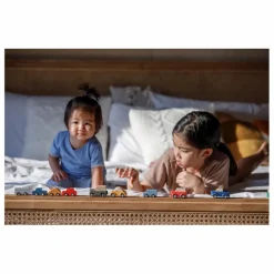Sale Plan Toys Mini véhicules en bois - Set de 5 Multicolore